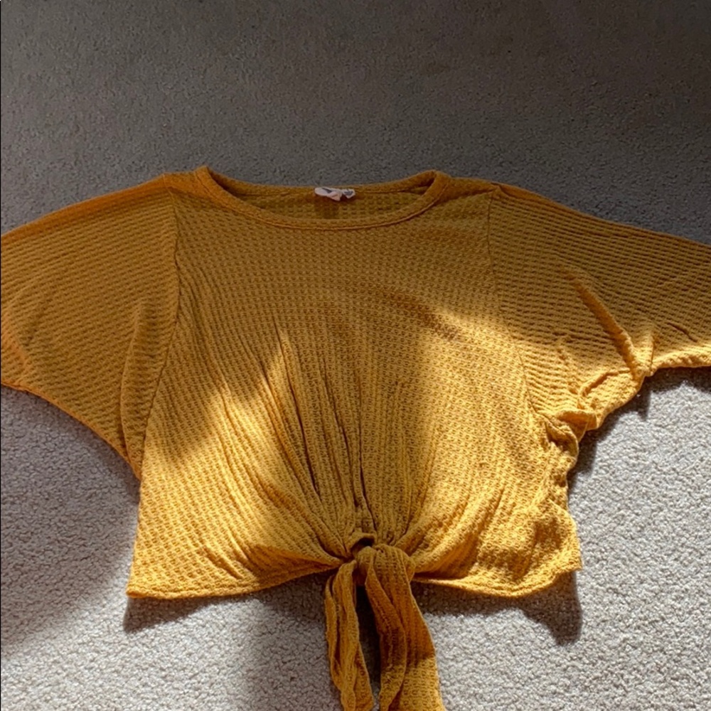 Warm Yellow Tied T-shirt